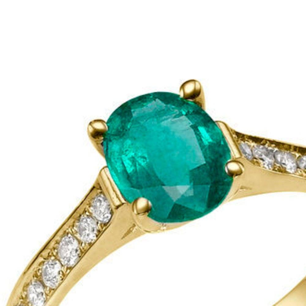 14 karat gold emerald ring