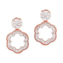 3/4 Carat Certified Diamond Earring '3 in 1 Wearing Option-See Descp' 14 Karat