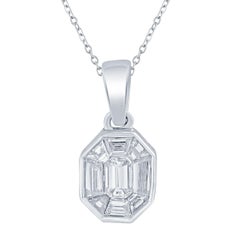 3/4 Carat Certified Exclusive Cut Diamond Pendant 18 Karat Gold