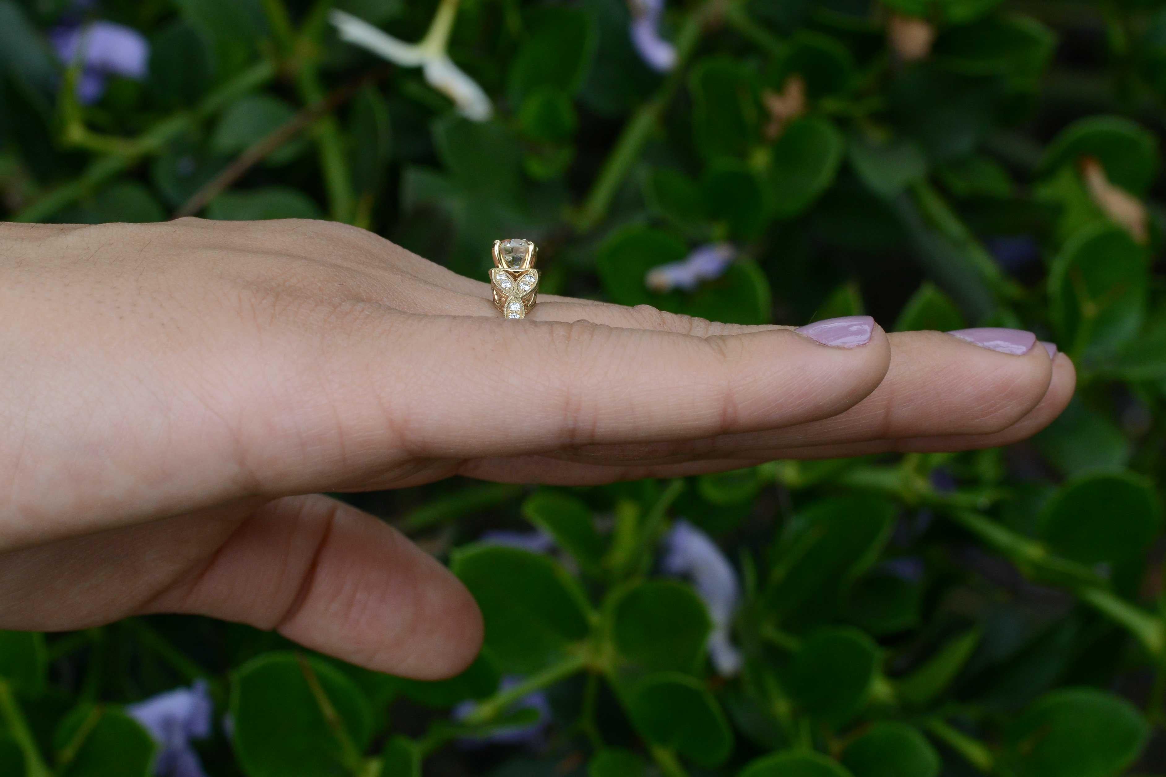 3 4 carat solitaire diamond engagement ring
