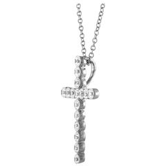 3/4 Carat Total Weight Diamond Cross Pendant