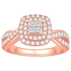 3/4 Carat TW DBL Halo Composite Ring
