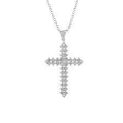 3/4 Carat TW DIA Cross Pendant