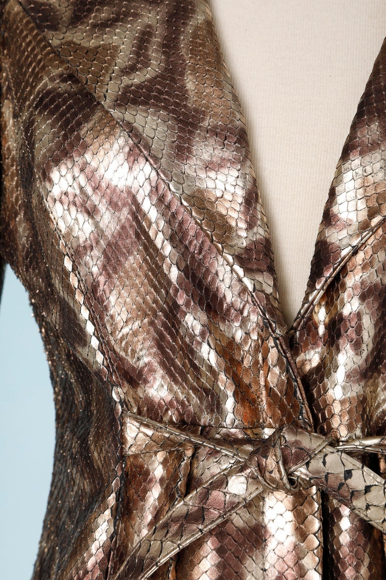 3/4 jacket in animal print python Shiro For Sale at 1stDibs