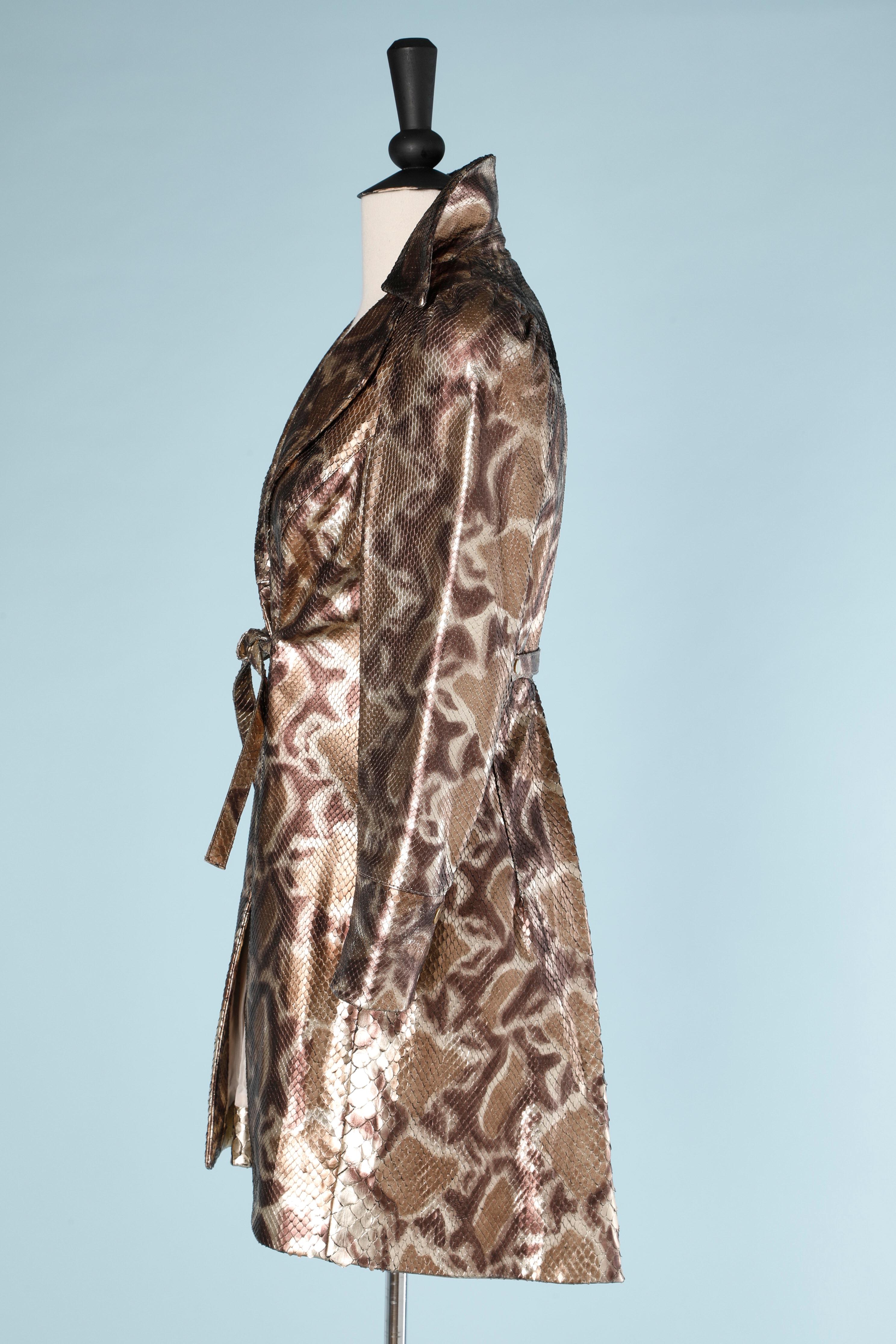 3/4 jacket in animal print python Shiro In Excellent Condition In Saint-Ouen-Sur-Seine, FR