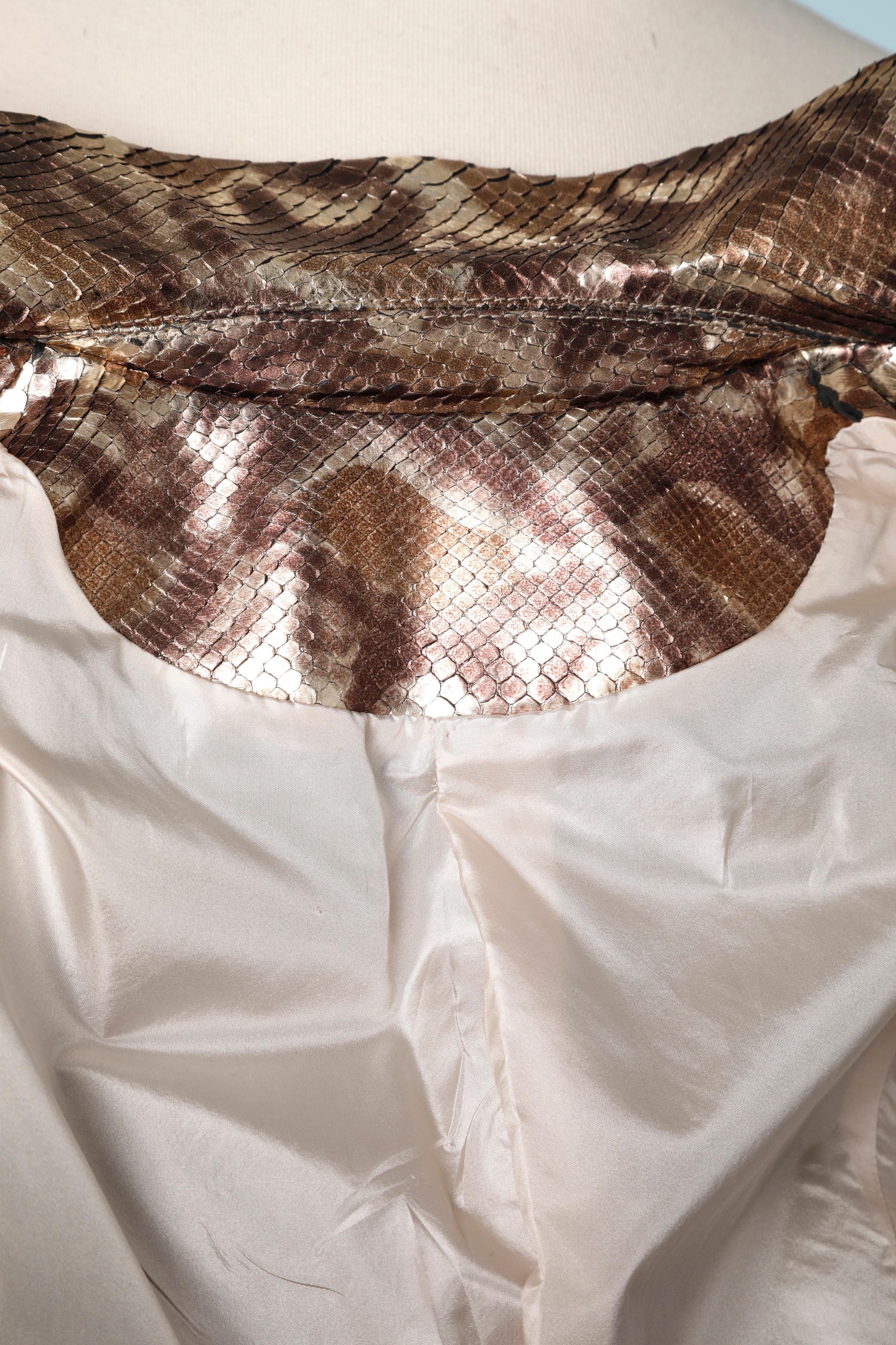 3/4 jacket in animal print python Shiro 2