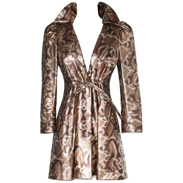 3/4 jacket in animal print python Shiro For Sale at 1stDibs