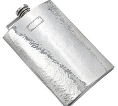 Hip Flask, Sterling Silver