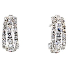 3/4ctw Diamond Sparkling Stud Earrings