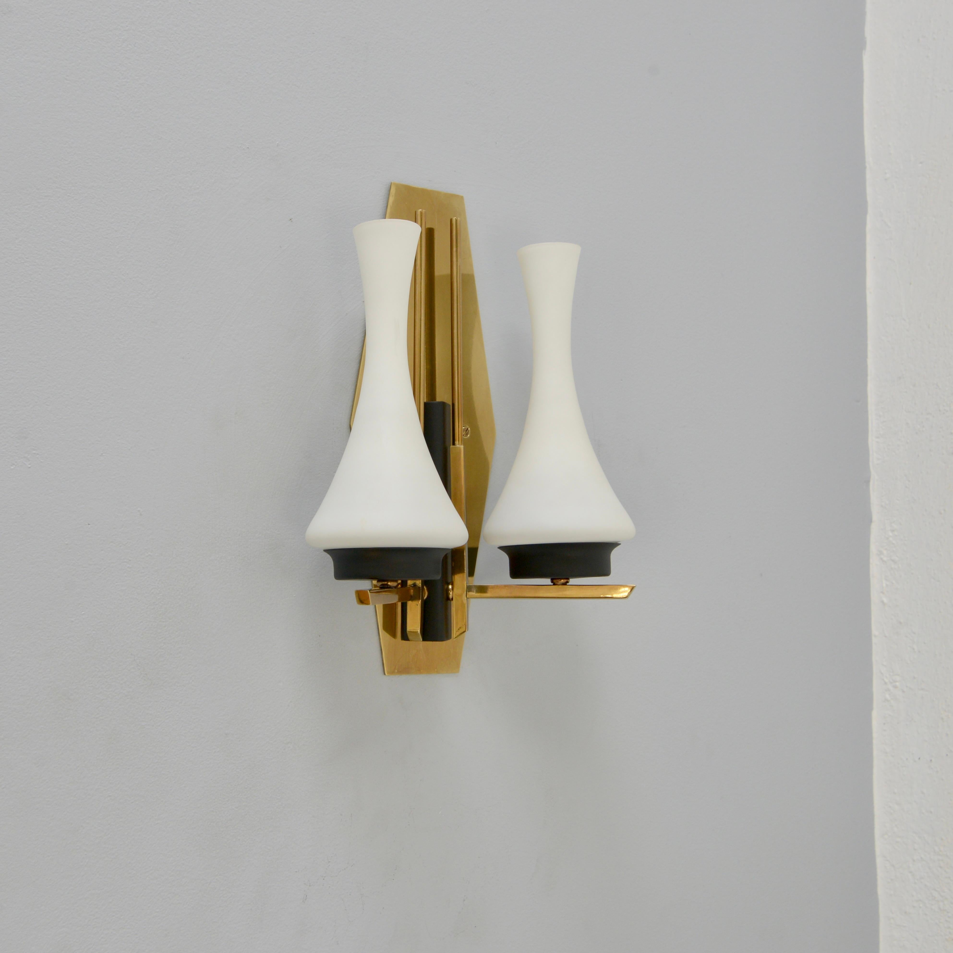 Mid-20th Century '3' 1950s Italian Silhouette Sconces For Sale