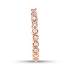 3/8 Carat Total Weight Diamond F. Band