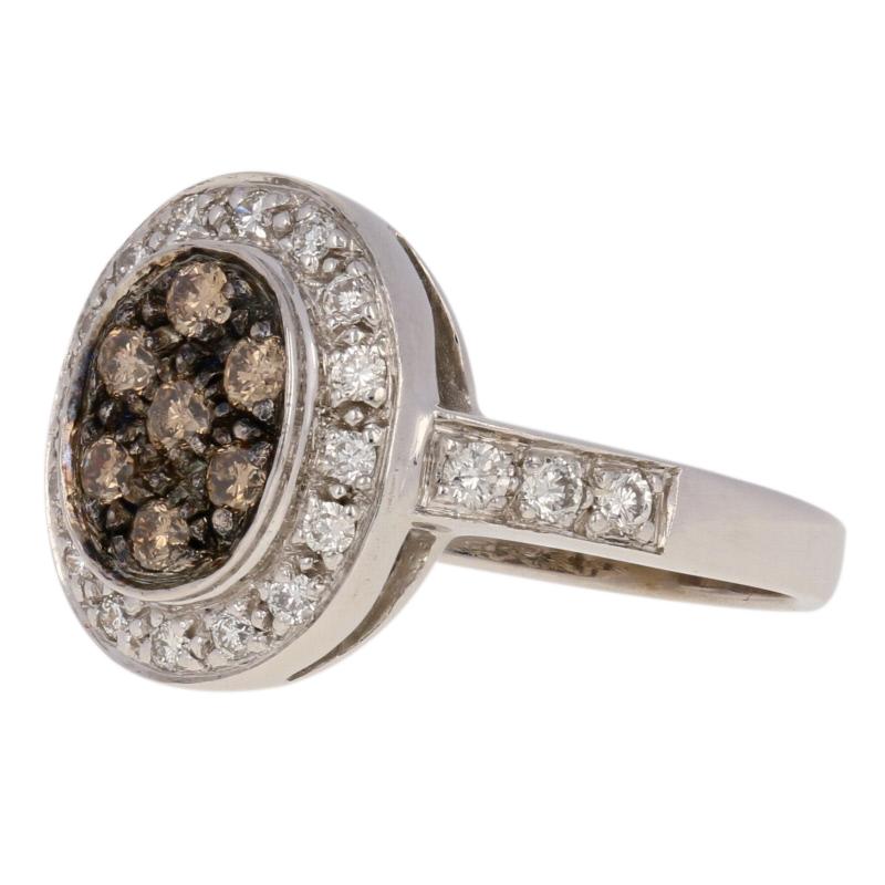 Searching for the perfect gift for someone celebrating a special birthday or milestone anniversary? Your quest ends here with this gorgeous designer ring! Created by Le Vian in 14k white gold, this exquisite piece features a shimmering array of
