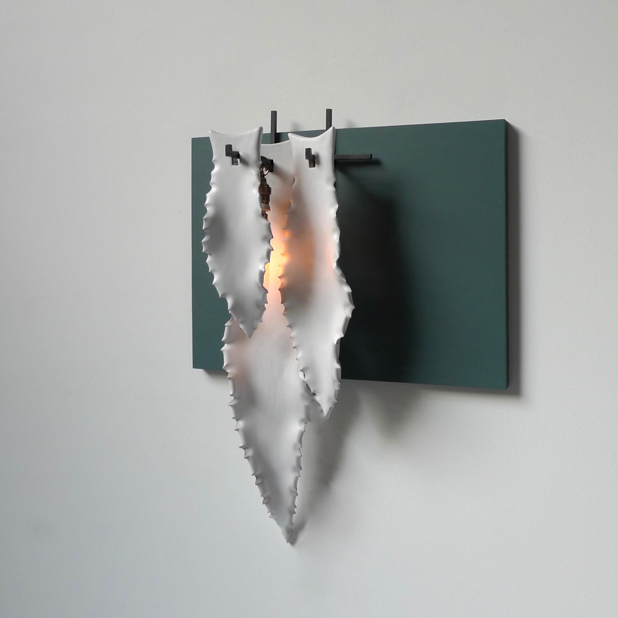 Modern 3 Agave Leafs Wall Light by Sander Bottinga For Sale