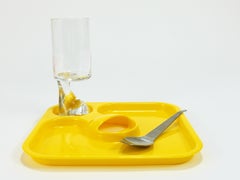 3 Amboss Party Palette & Spork Sets, Plate & Spoon & Fork, Austria, 1970s