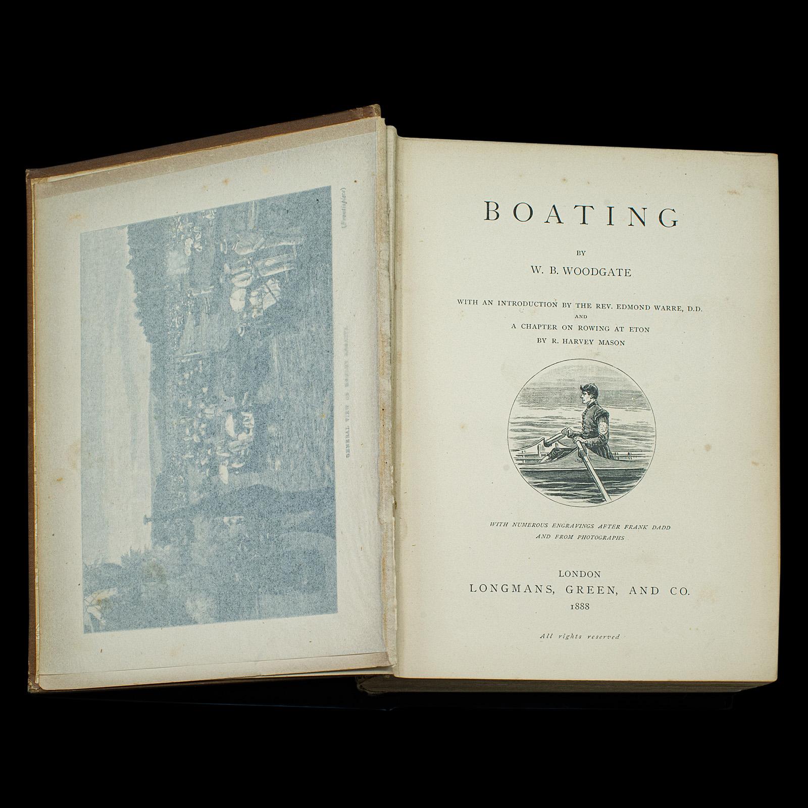 19th Century 3 Antique Badminton Library Books, English, Boating, Driving, Cricket, Victorian For Sale