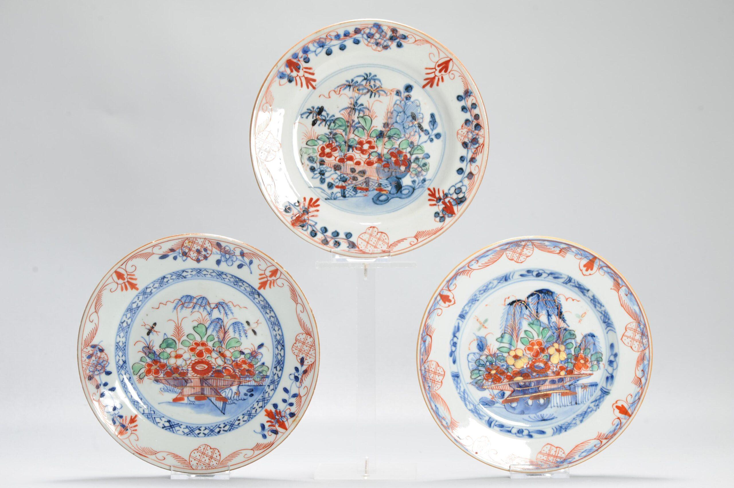 #3 Antique Ca 1720 Qing Dynasty Chinese Porcelain Dishes Amsterdams Bont For Sale 9