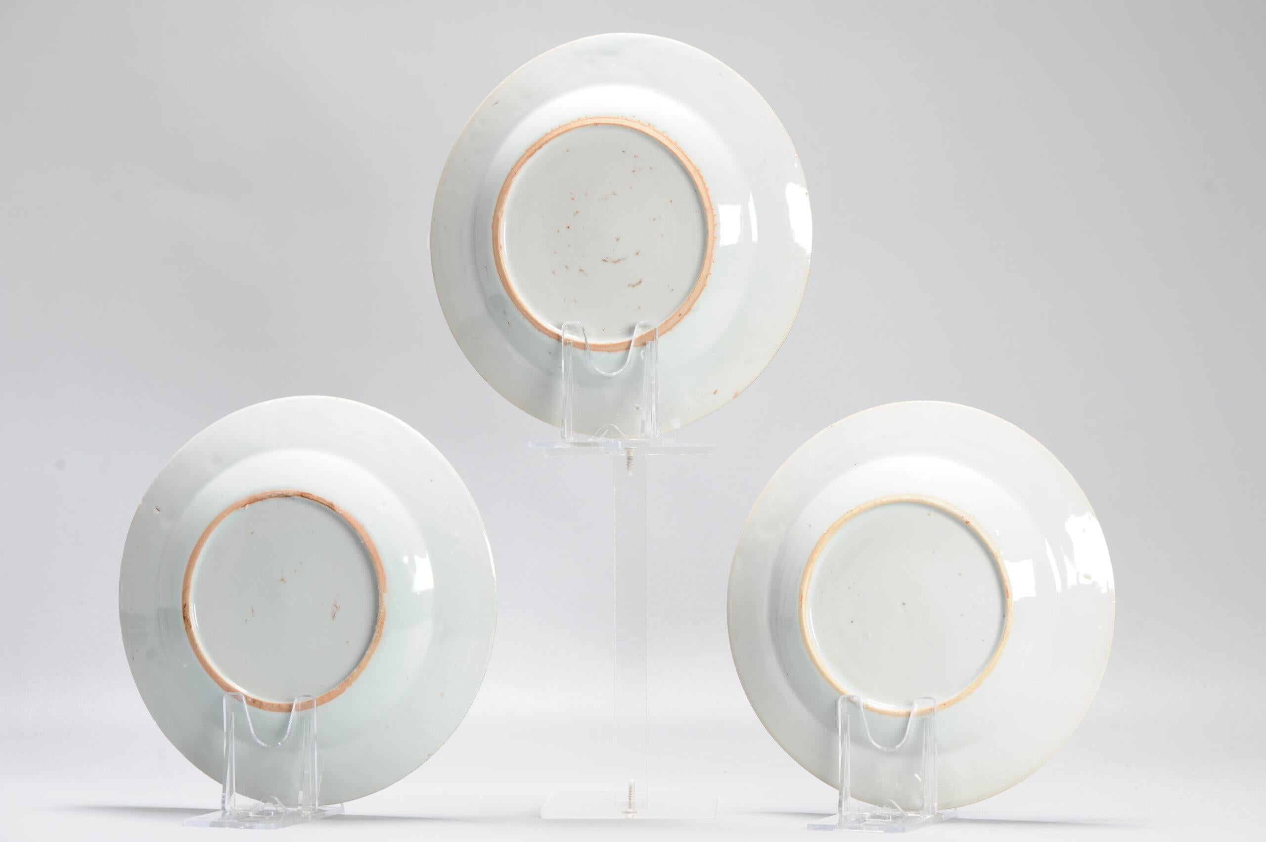 #3 Antique Ca 1720 Qing Dynasty Chinese Porcelain Dishes Amsterdams Bont For Sale 14