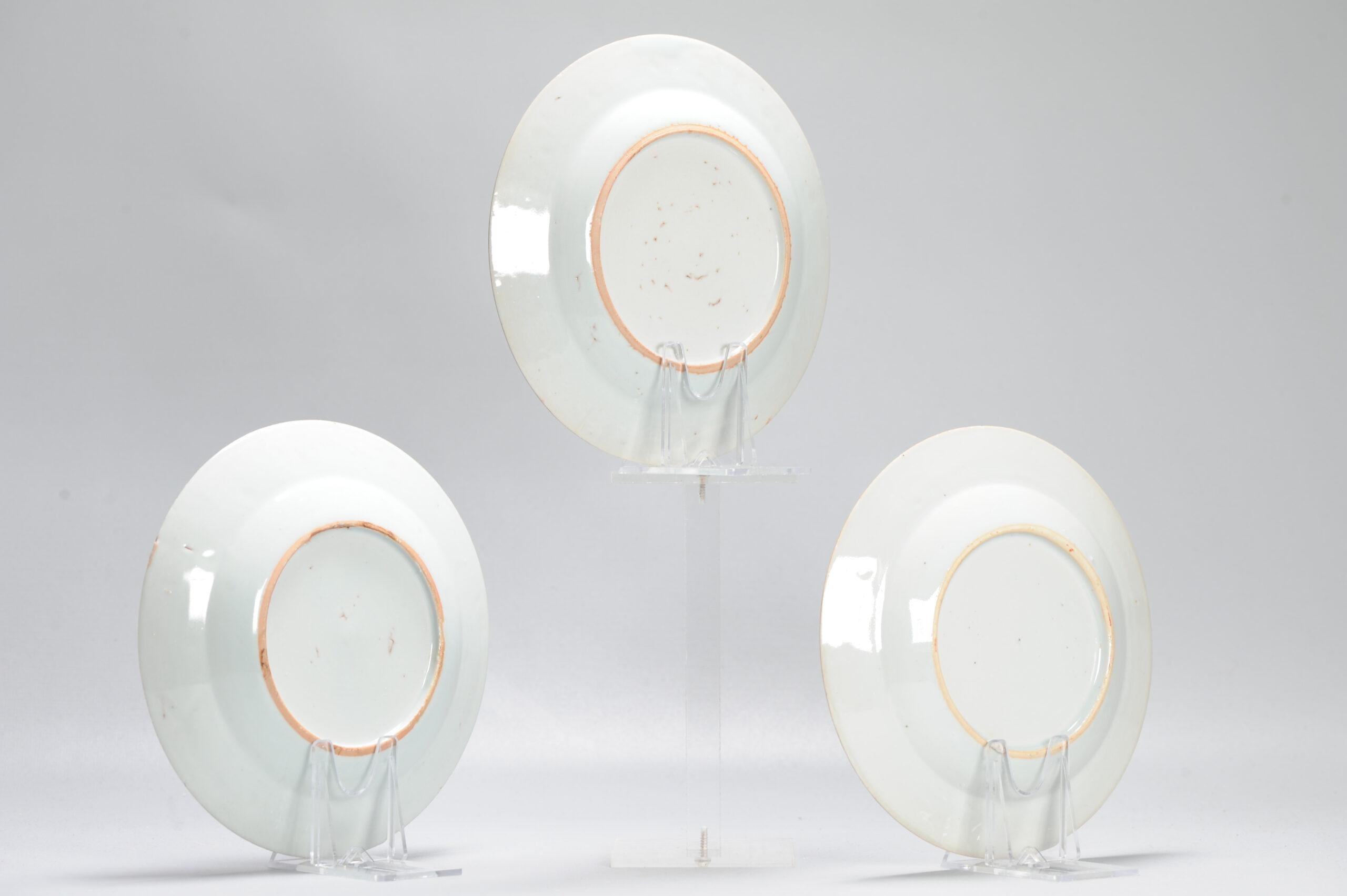 #3 Antique Ca 1720 Qing Dynasty Chinese Porcelain Dishes Amsterdams Bont For Sale 16