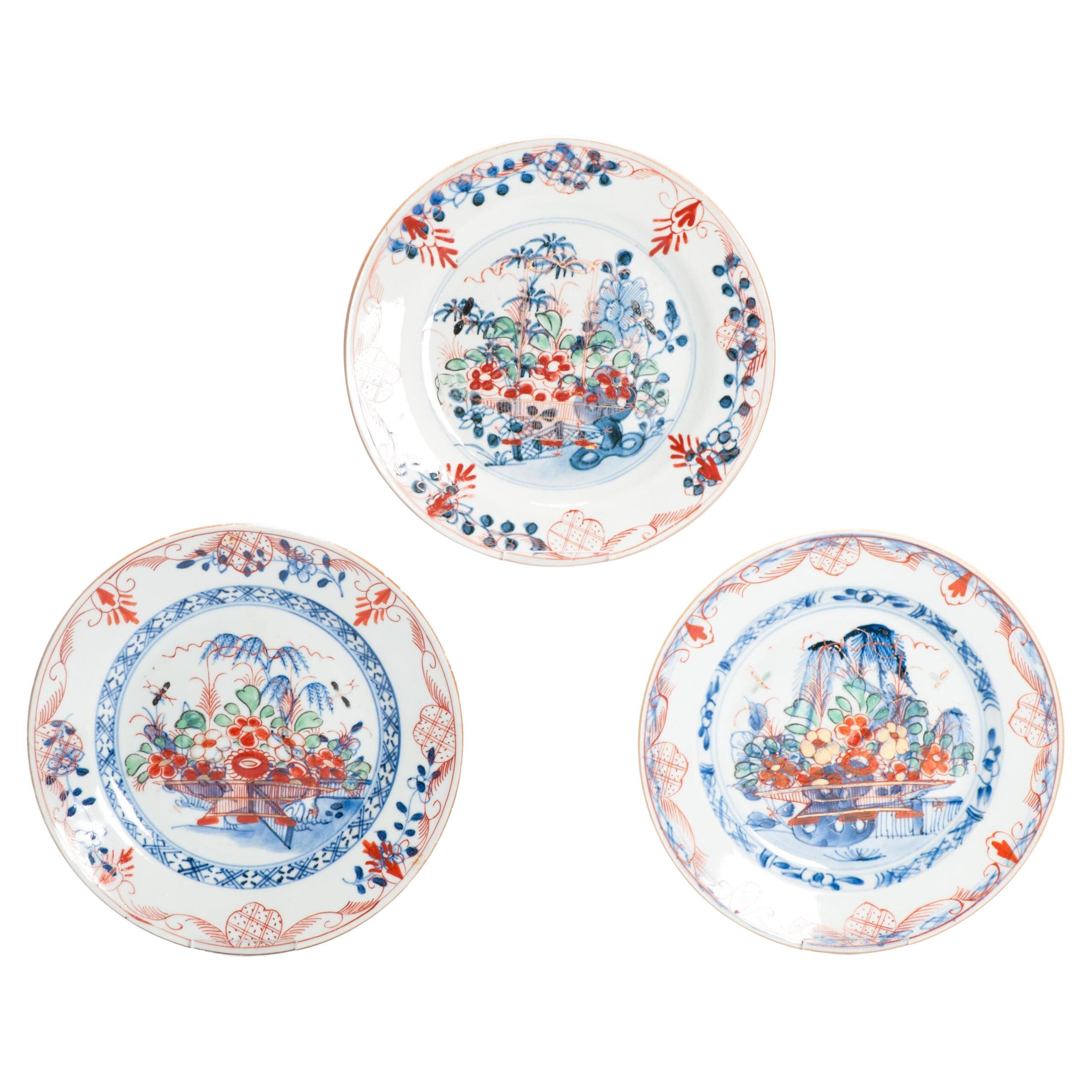 #3 Antique Ca 1720 Qing Dynasty Chinese Porcelain Dishes Amsterdams Bont