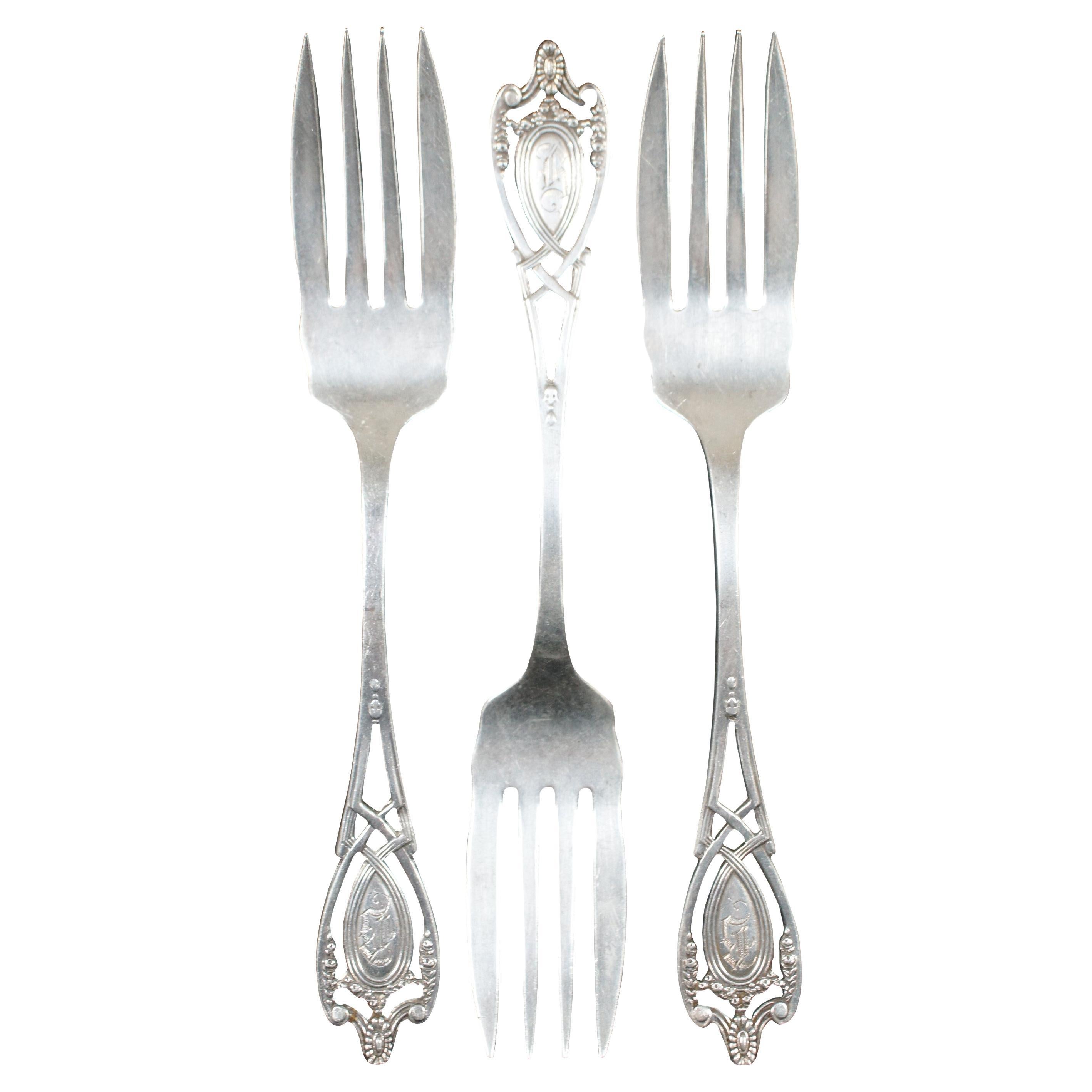 s no monogram Lunt Colonial Manor sterling silver 6" teaspoon 