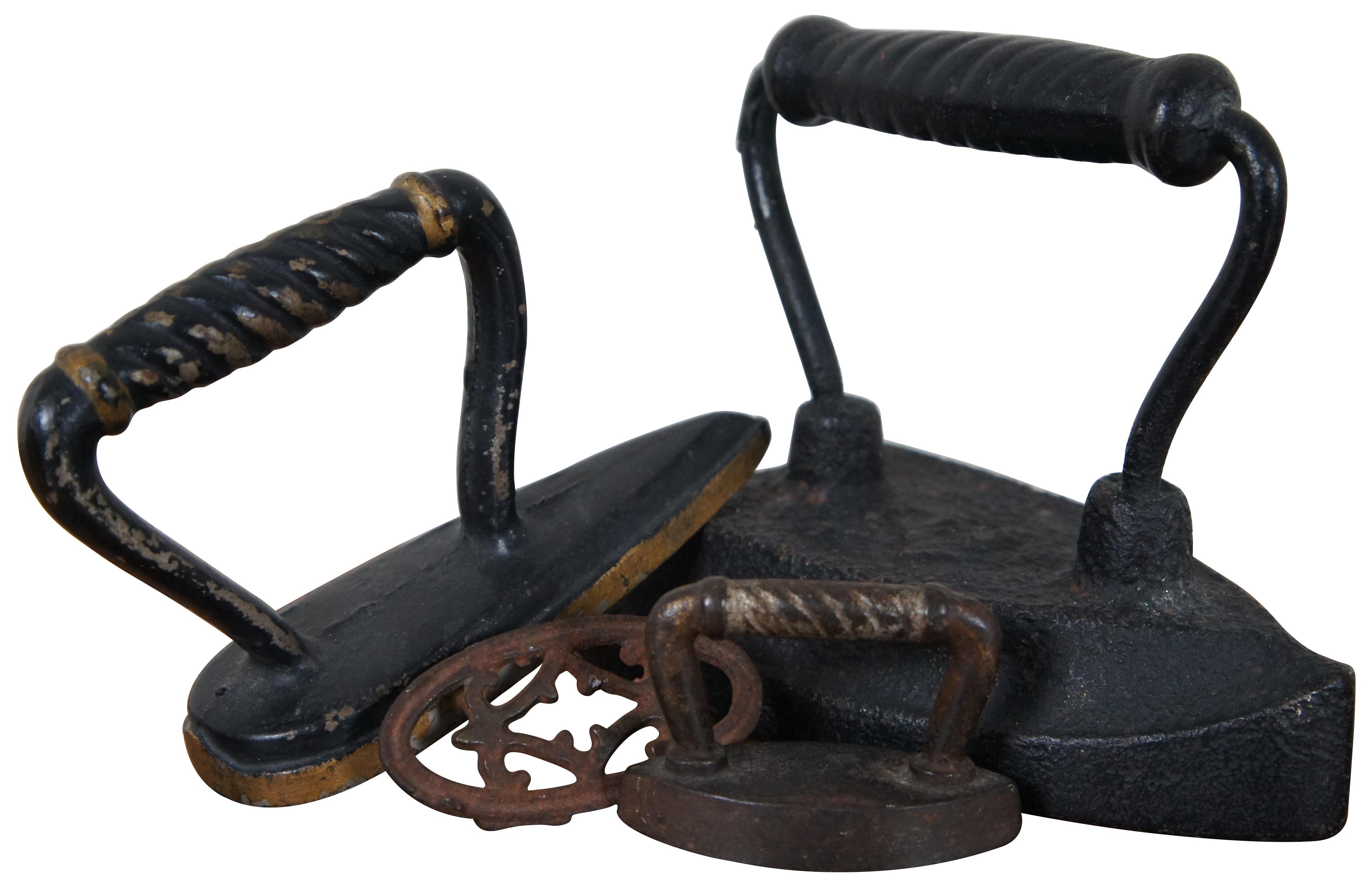 antique cast iron irons