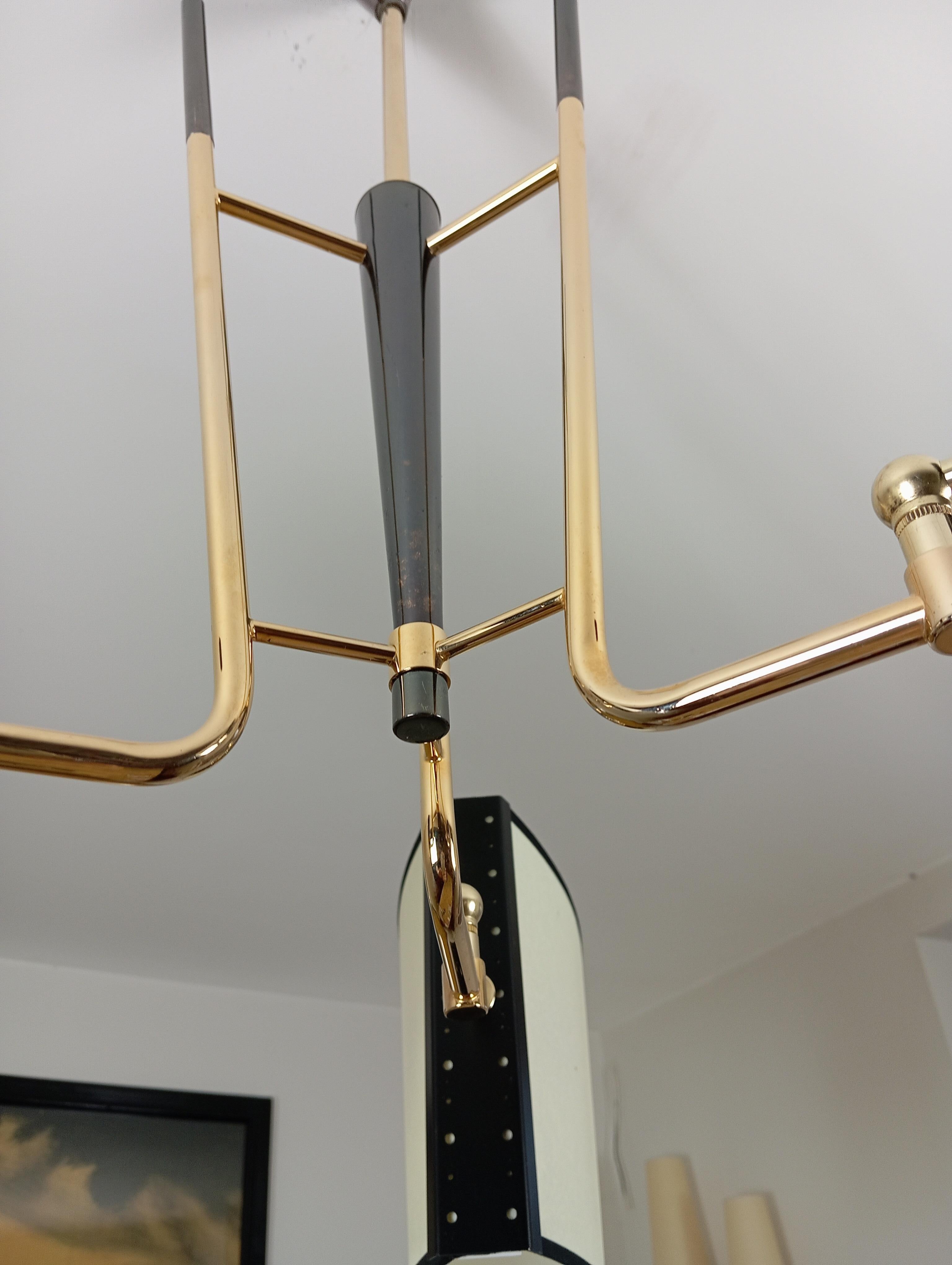 Lampadario a 3 bracci, Maison Lunel circa 1950 in vendita 4