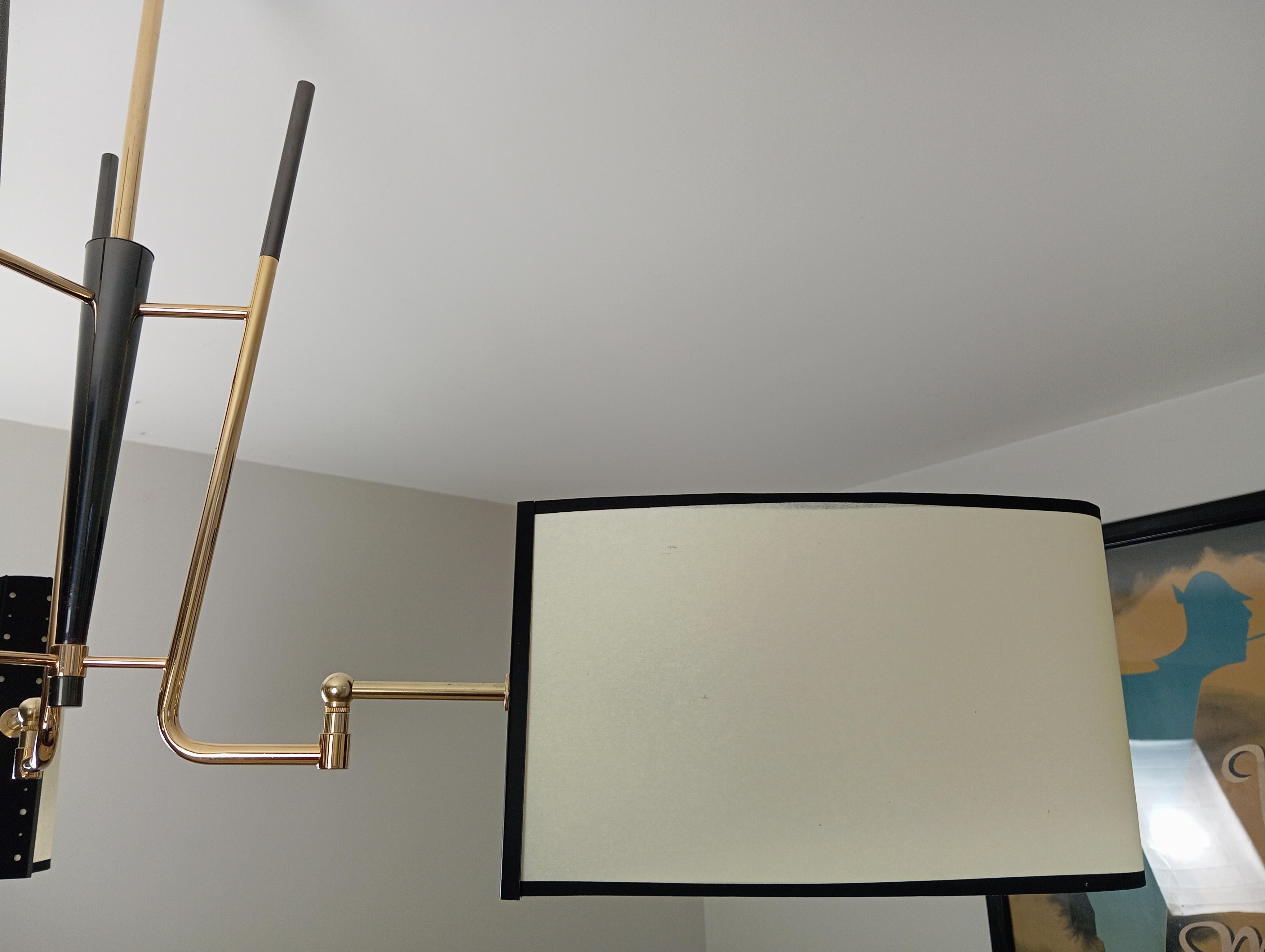 Lampadario a 3 bracci, Maison Lunel circa 1950 in vendita 3