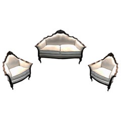 3 Poltrone Art Déco, Francia, 1930