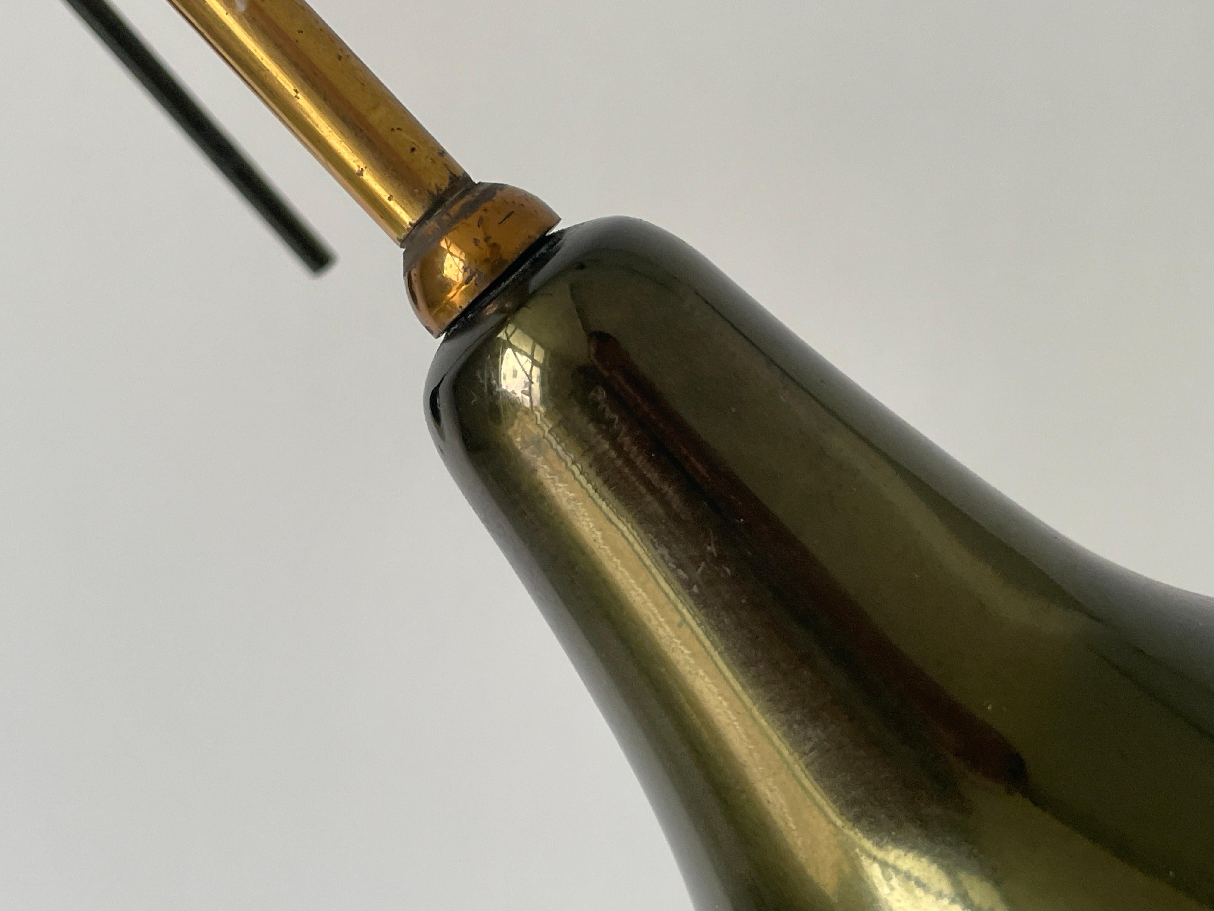 3-armed Ball Glass Orbit Design Ceiling Lamp, Attr. to Stilnovo, 1950s, Italy For Sale 1