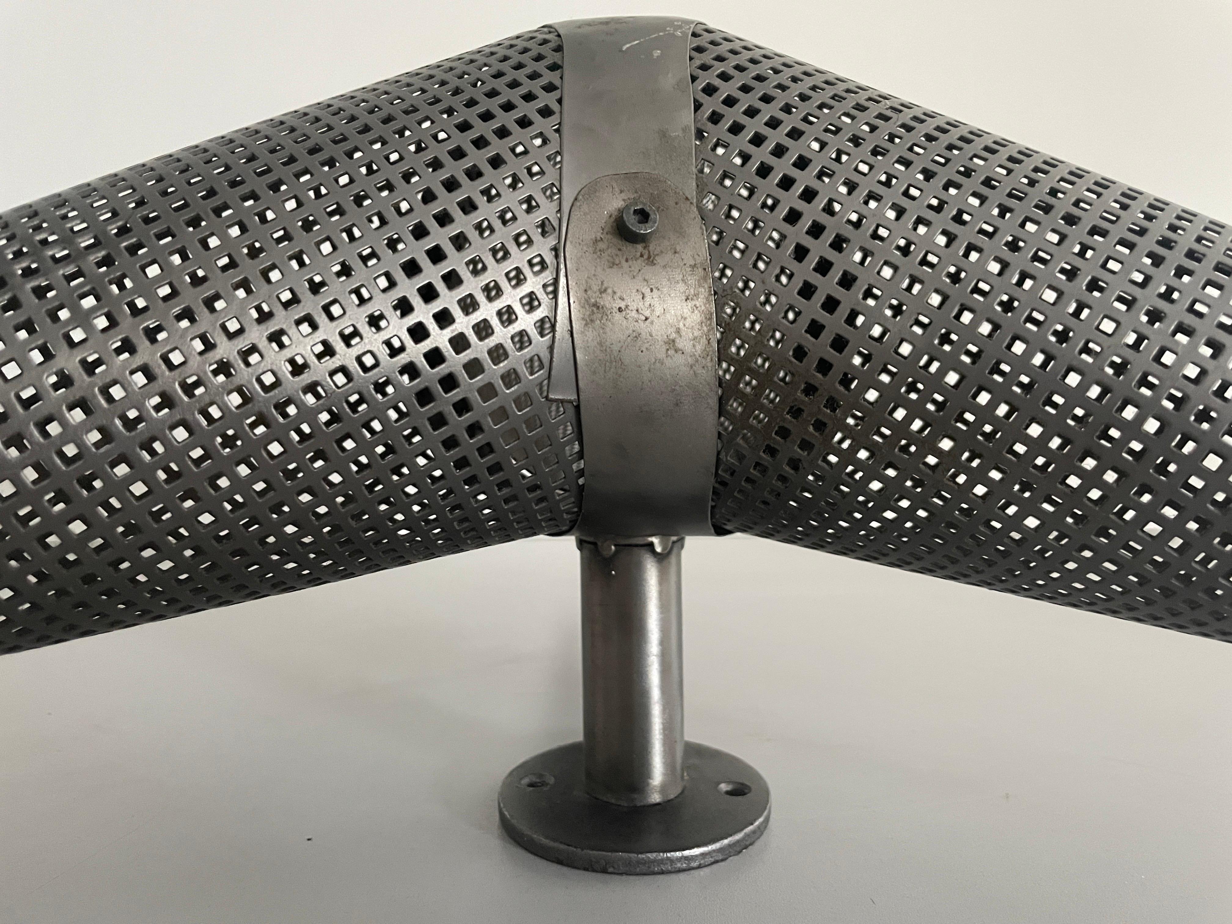 Lámpara de techo o empotrable de aluminio con pantalla de estrella de 3 brazos, años 60, Alemania en venta 1
