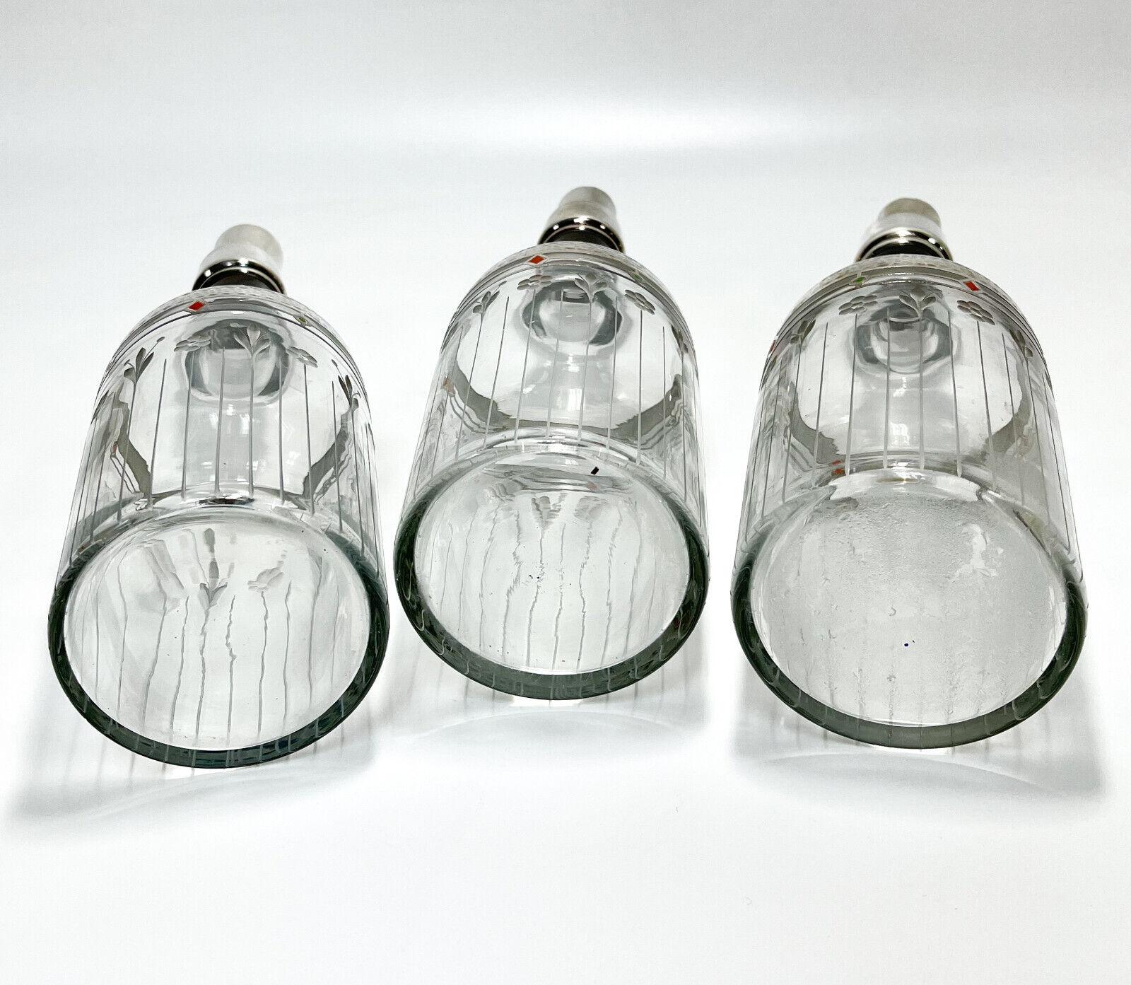 decorative hammered glass bottles with stoppers