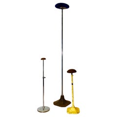 3 Percheros Ajustables Cromados Art Decó