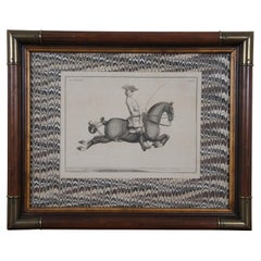 3 Art of Horse Riding Equestrian Engravings Eisenburg After Bernard Picart 21"