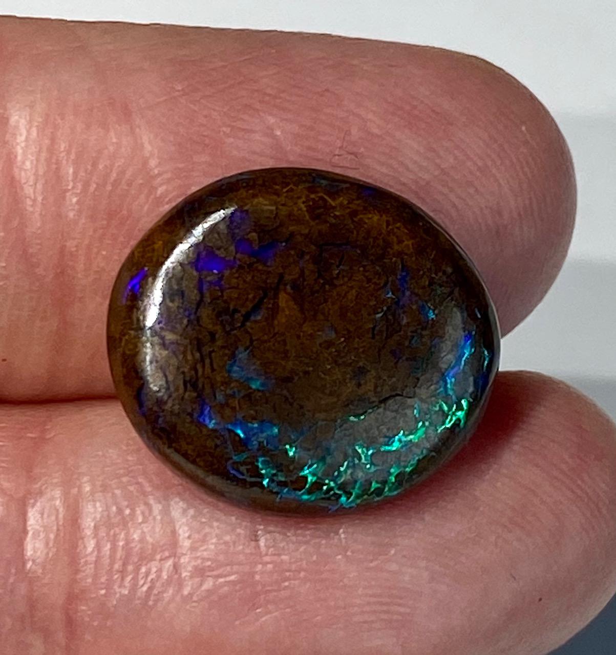 Artisan 3 Australian Boulder Opal Cabochons For Sale