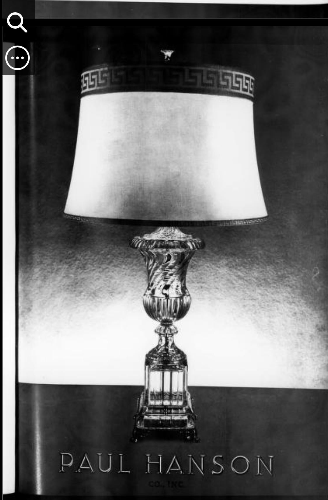 3 lampade in cristallo a forma di vaso di Paul Hanson in stile Baccarat in vendita 13