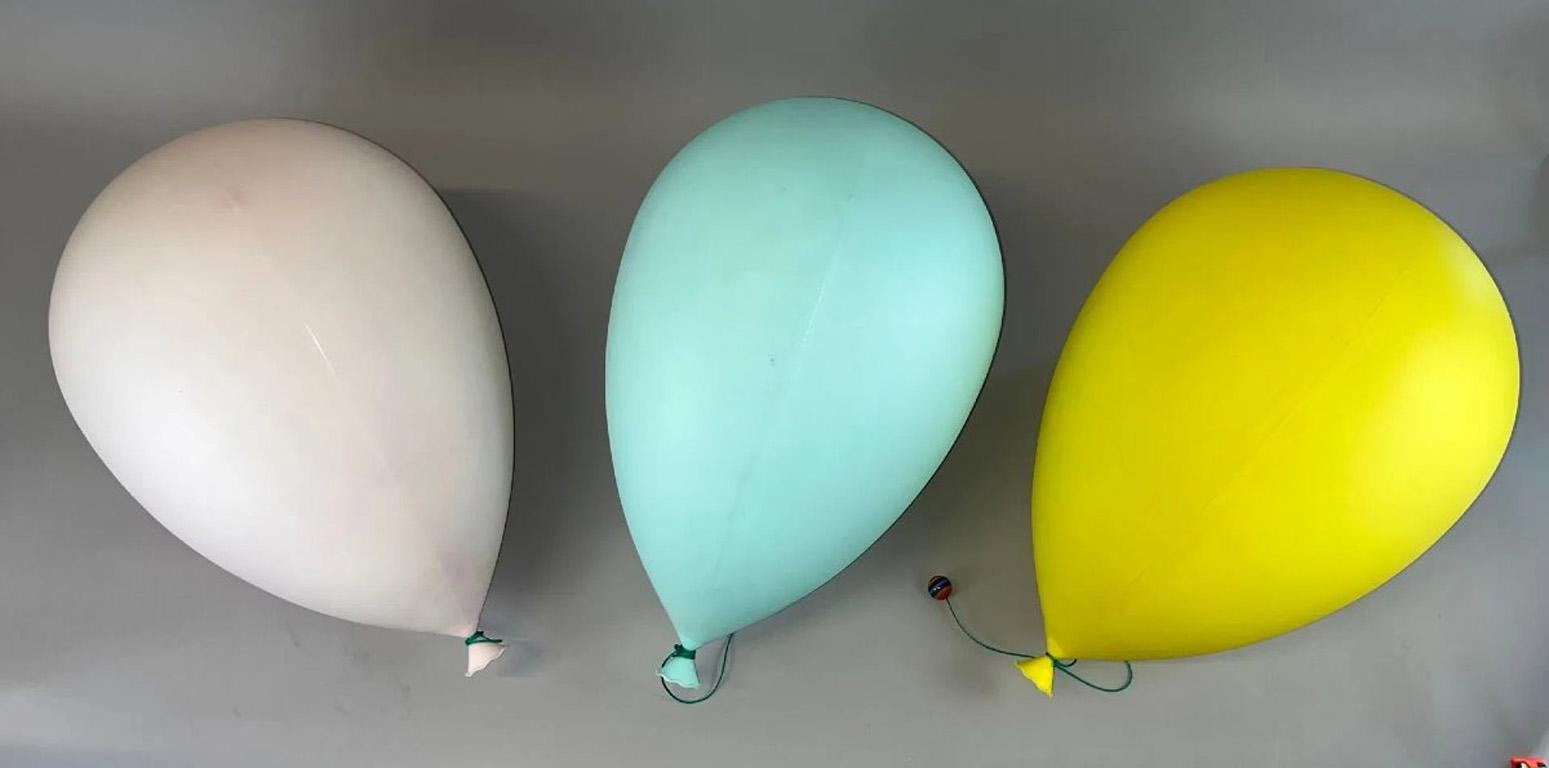 3 apliques globo, Bilumen de Yves Chritin, Italia 1975 Moderno de mediados de siglo en venta