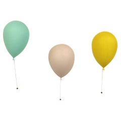 3 apliques globo, Bilumen de Yves Chritin, Italia 1975