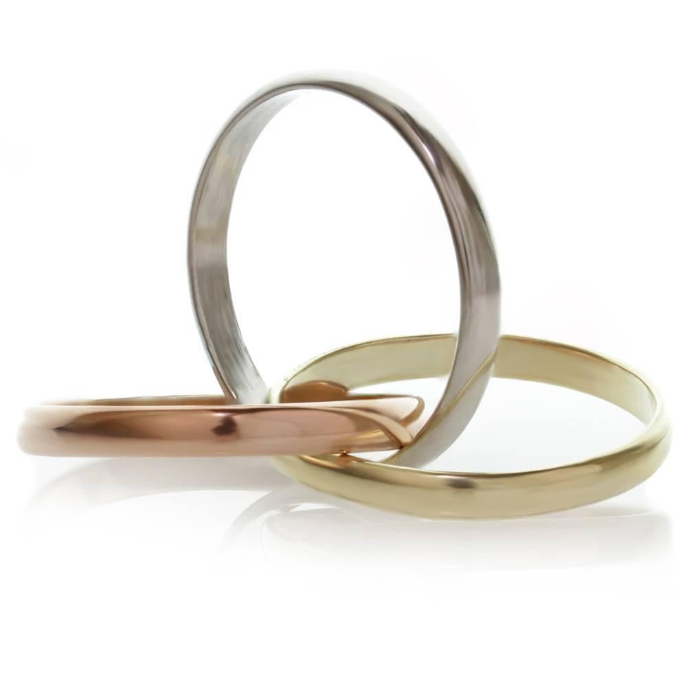 tri gold rolling ring