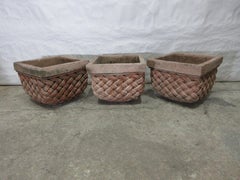 3 Basket Weave Planters