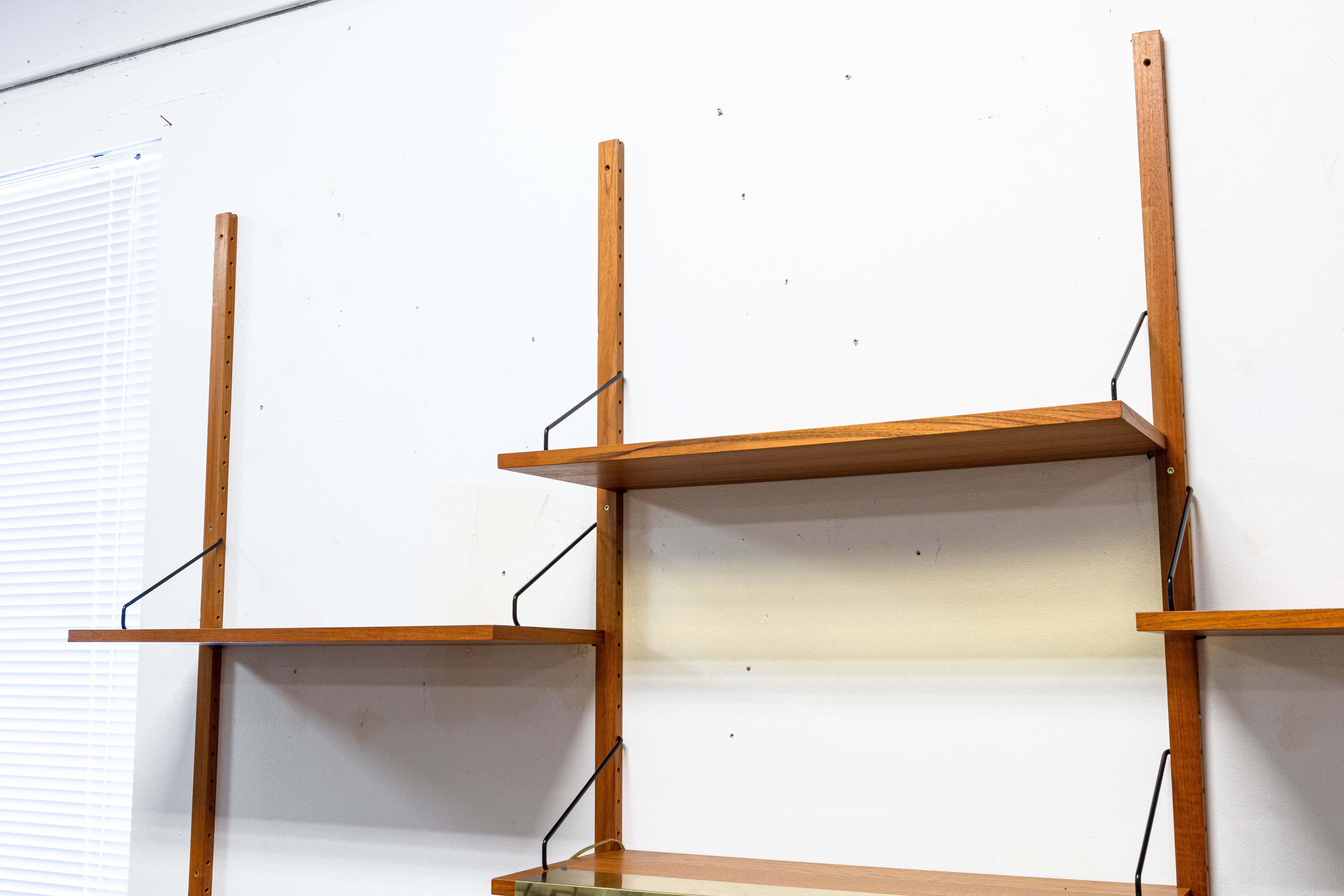 Mid-Century Modern 3 Bay Mid Century Modern Royal System Teak Cado Wall Unit by Poul Cadovius