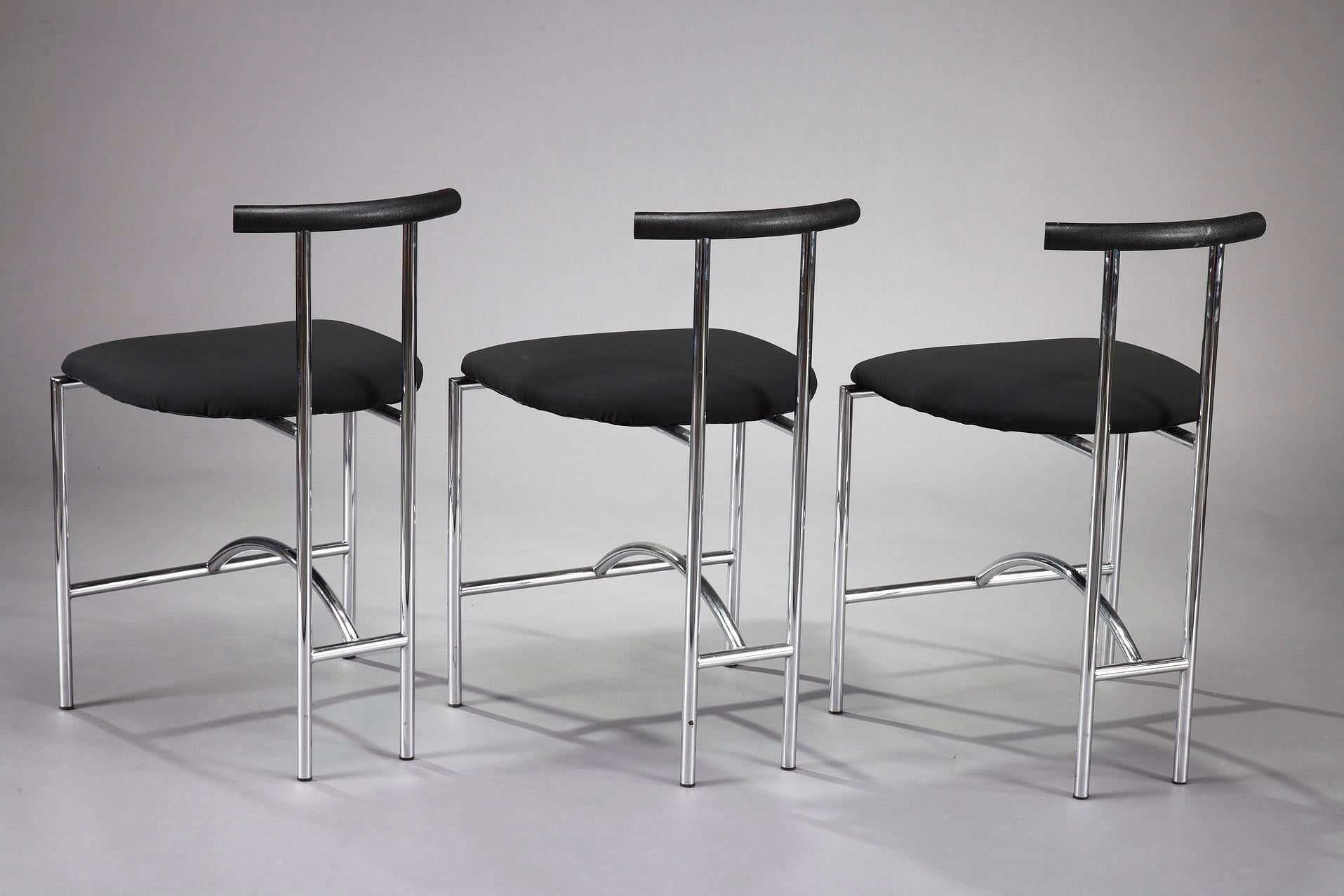 Italian 3 Bieffeplast Tokyo Chairs by Rodney Kinsman