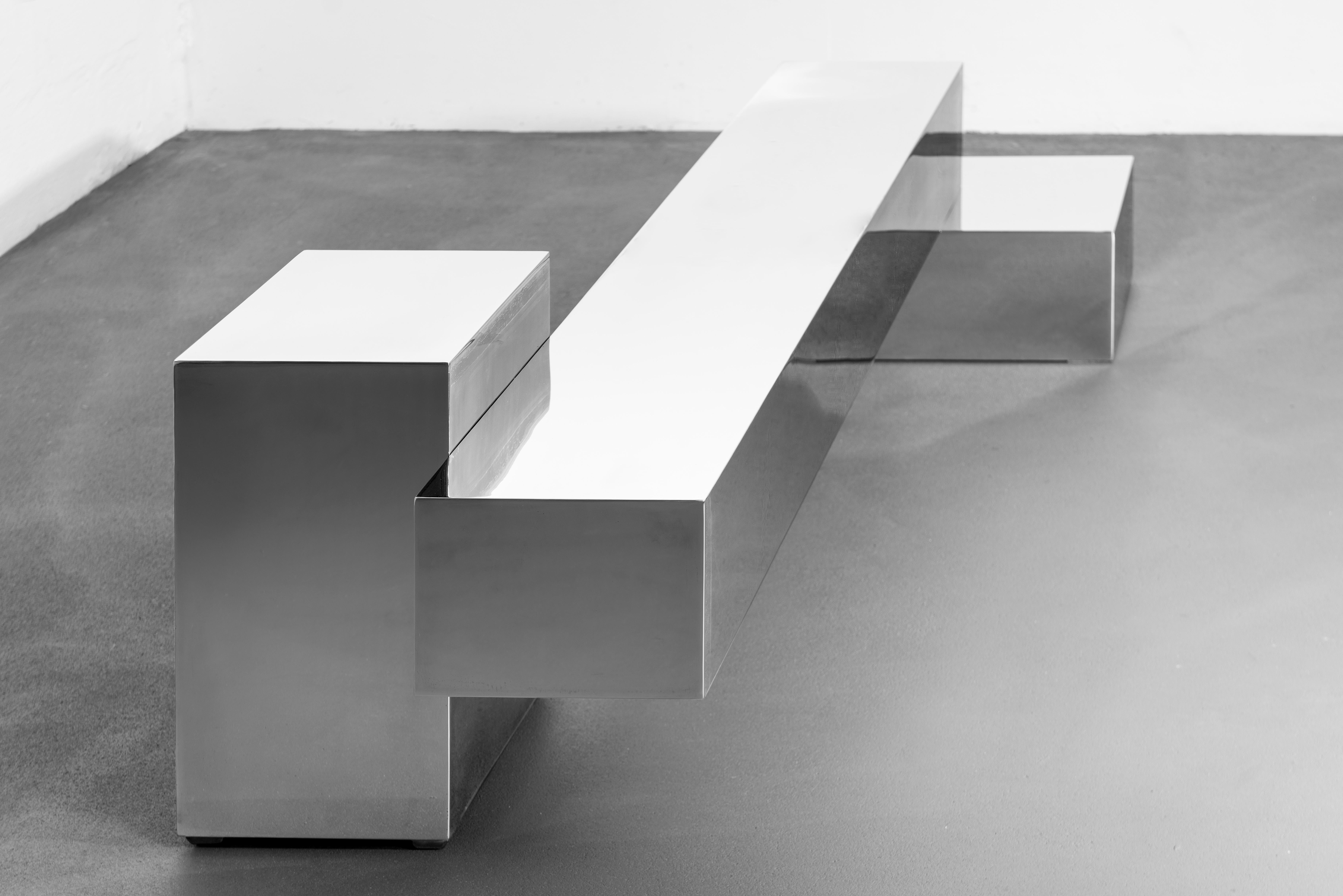XXIe siècle et contemporain Table à 3 blocs de Pol Quadens en vente