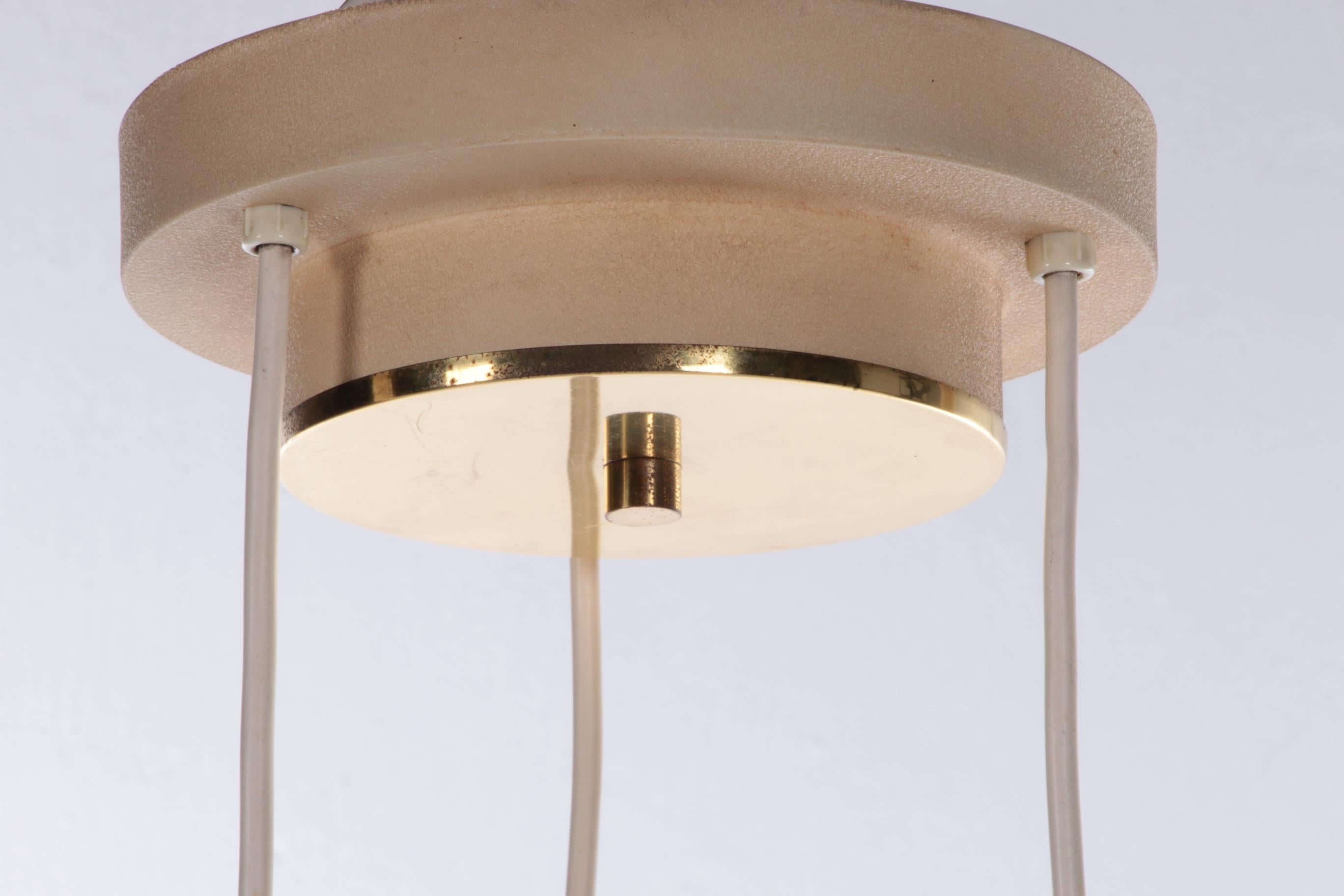 Lampe à suspension 3 bols Modèle Pumpkin Cascade, années 1960 Doria Leughter Allemagne en vente 3