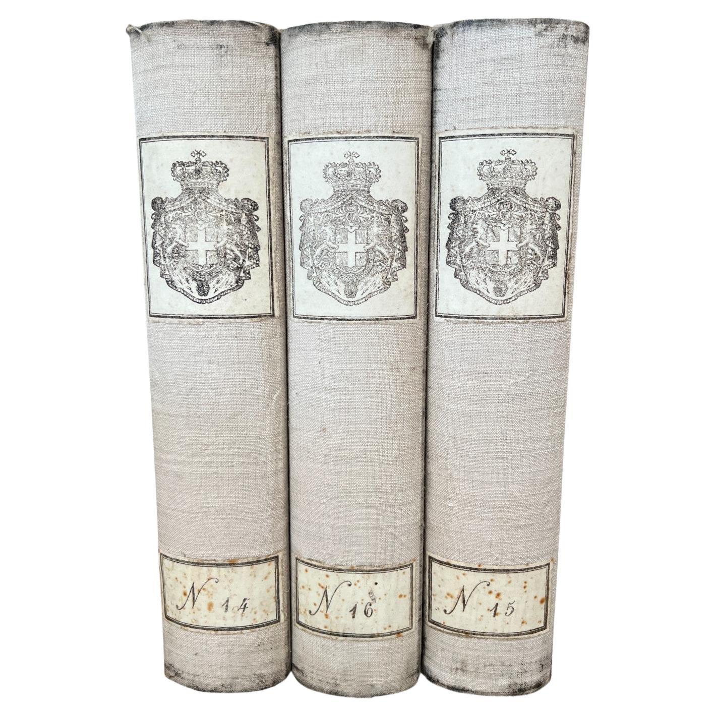 3 Book Boxes with Crown Detail