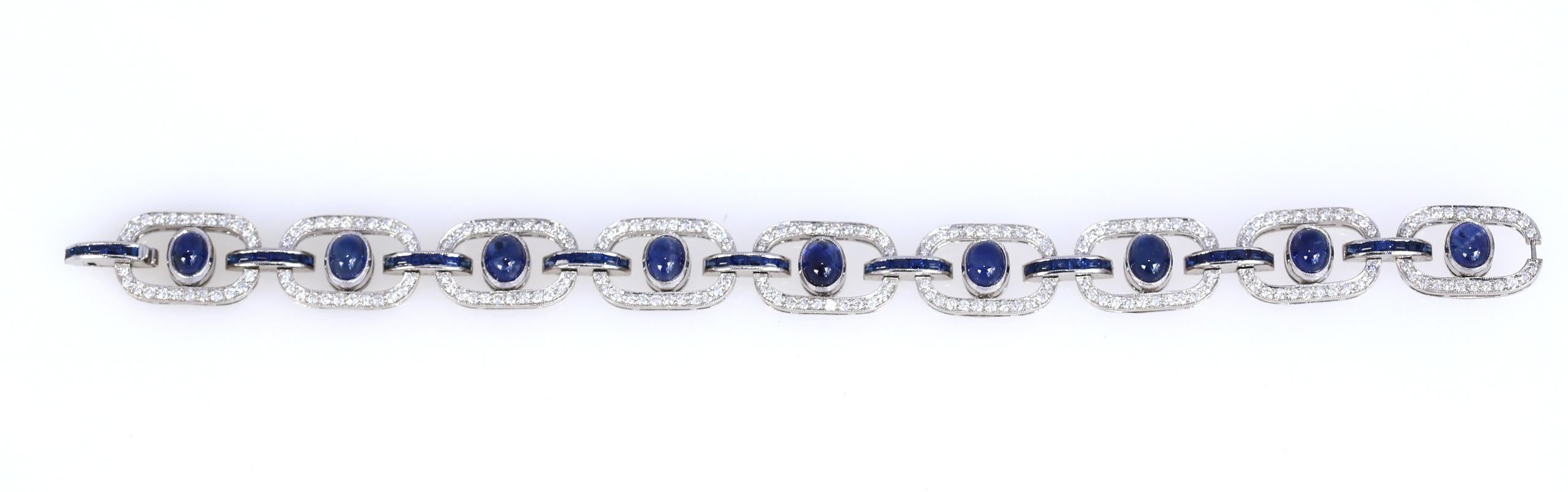 3 Bracelets Set Sapphires Rubies Diamonds Emeralds Necklace Сhoker White Gold For Sale 14