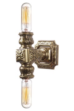 3 Bronze Mini Elevator Double Sconces