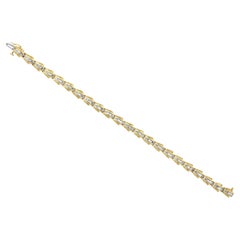 Bracelet tennis avec diamants baguettes de 3 carats