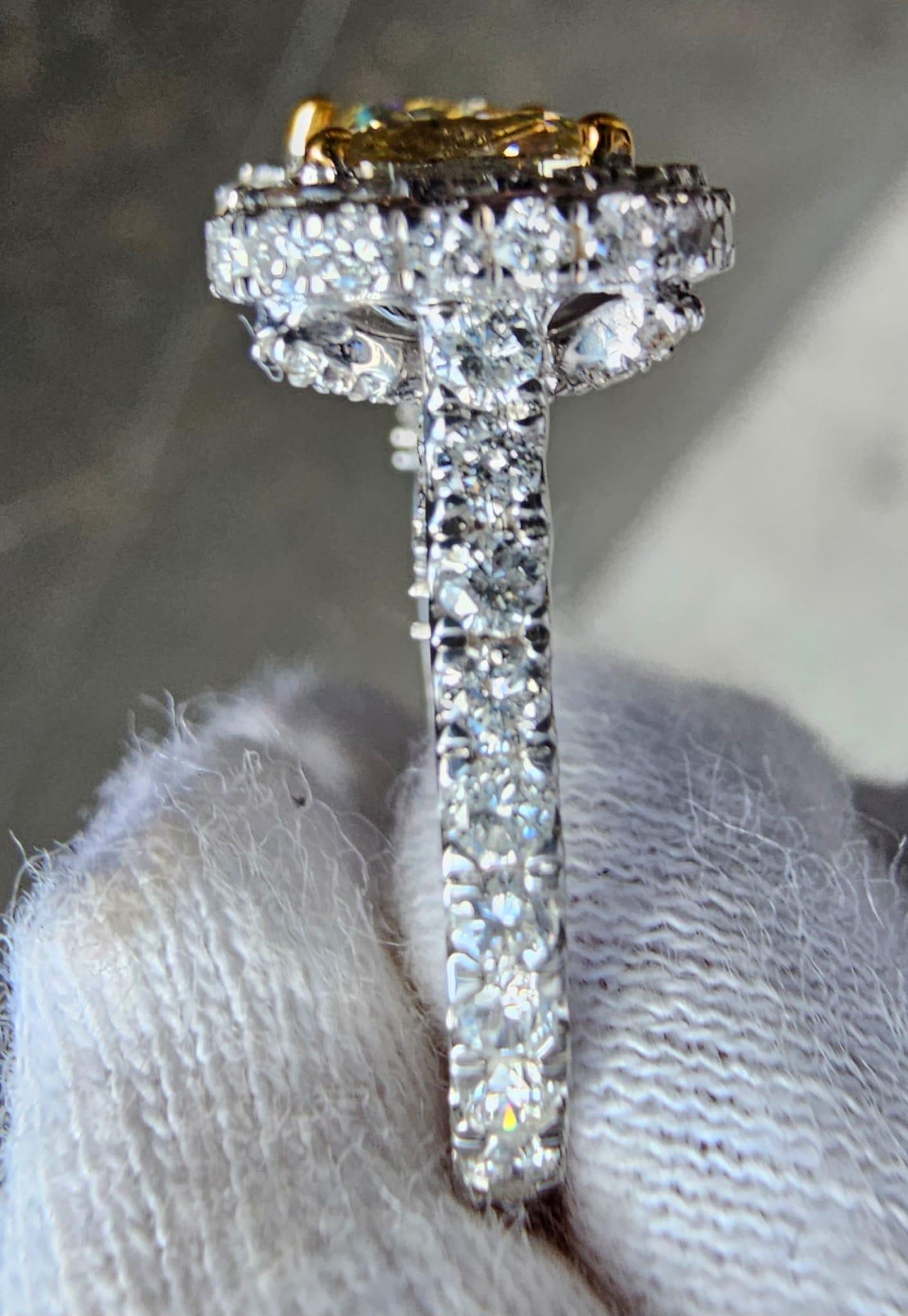 3 Carat Combine Mix Shape Diamond Engagement Toi Et Moi Ring Certified Y For Sale 2
