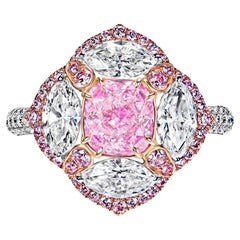 Anello di fidanzamento con diamante taglio cuscino da 3 carati certificato GIA VLP I1