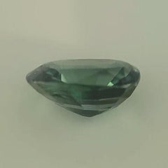 3 Carat Cushion Greenish Blue Sapphire GIA Unheated